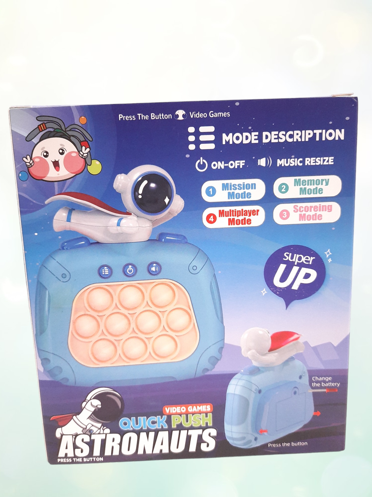 Elektronik Popit Mavi Astronot Modeli - Görsel 7